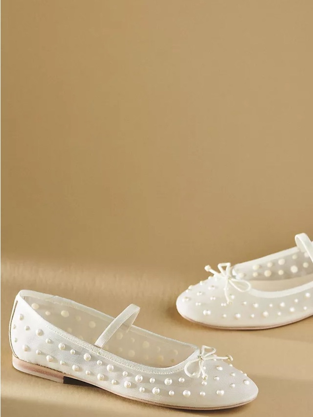 Gently Worn Dolce Vita Cadel Faux Pearl- Studded Mary Jane Flat - Ivory - Size 5 - Picture 9 of 13